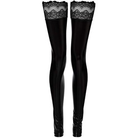 Noir Handmade F135 Powerwetlook Superstar Stockings Size 3XL 3700321000400 Please check our size chart. Black
