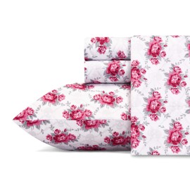 Betsey Johnson Skull Rose Trellis Sheet Set, Queen