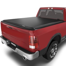 OEDRO Soft Roll Up Truck Bed Tonneau Cover Compatible with 2019 2020 2021 2022 2023 2024 Dodge Ram 1500 New Body Style 5.6 ft Bed Without Rambox
