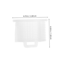 Operitacx 5 Stück Waschmaschinenfilterzubehör Kunststoff-einlassventil-filtersieb Waschfiltersieb Austausch Des Filtersiebs Des Wassereinlassventils Sieb Des Einlassventils Plastik Weiß