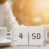 Automatic Flip Calendar Clock, Retro Mechanical Digital Desk Alarm Clock,