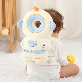 Mochila Protector de Cabeza para Bebé - Almohada de Protección de Cabeza Suave y Ligera para Bebé Caminando y Gateando Astronauta