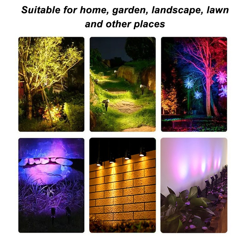 4 in 1 Garden Spotlight RGB Colorful Remote APP Control