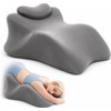 Wedge Intimacy Pillow for Couples Memory Foam Lift Pillow, Grey