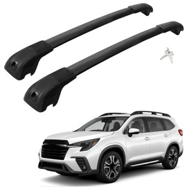 Car Roof Rack Cross Bars Compatible with 2019-2024 Subaru Ascent (for Raised Side Rails), Aluminum Lockable Roof Cross Bars for Kayak Bike Rooftop Cargo Carrier Bag Basket Luggage