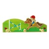 Inware 34080r Children's Wooden Coat Rack Riding Design