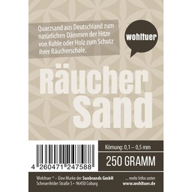Wohltuer Smoking Sand 250 g from Germany + Sand for Smoking + Fine Smoking Sand + Fire Sand