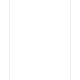Tape Logic Aviditi Tape Logic 8 1/2" x 11" Glossy White Shipping Labels, for Laser Printers, Permanent Adhesive, 8 1/2" x 11" Sheet, 1 Labels Per Sheet, 100 Sheets