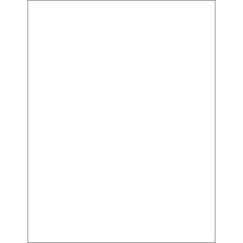 Tape Logic Aviditi Tape Logic 8 1/2" x 11" Glossy White Shipping Labels, for Laser Printers, Permanent Adhesive, 8 1/2" x 11" Sheet, 1 Labels Per Sheet, 100 Sheets