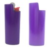 2 (Two) Brushed Metal Lighter Covers/Sleeves/Holders for Large BIC J6