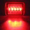 Red Bicycle Bike Rear Tail Light 5-LED Safety Flashing Mount