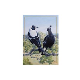 Maxwell & Williams Birds of Australia KC 10yr Anniversary Tea Towel 50x70cm Magpie