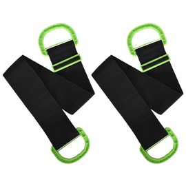 Vesaneae 2 PCS Adjustable Lifting Moving Straps, Lifting Straps with Durable Handles, Support 600 Lbs (300kg) for Boxes Furniture Construction Materials