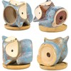 Fayemint Pack of 3 Succulent Pots, Ceramic Succulent Pots, Small