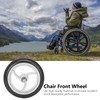 7in Disabled Front Wheel Aluminum Alloy Non Slip Polyurethane Tire
