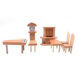 CENPEK Dollhouse Furniture 1:12 Scale Dollhouse Wooden Furniture Miniature Set Dollhouse Accessories Furniture Model Living Room