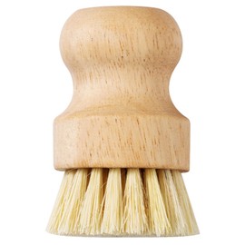 1 x Round Wooden Mushroom Brush, Kitchen Brush, Mushroom Brush, Safe, Environmentally Friendly, Durable, Not Easy to Deform for Kitchen, Bathroom, Gentle Cleaning of Mushrooms or Vegetables