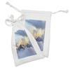 Ambesonne Europe Fabric Pouch Set of 2, Alpine Landscape with