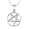Inverted Pentacle Necklace, Waterproof Stainless Steel, Upside Down Pentagram Symbol