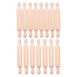 Dasing 15 Pieces Wooden Rolling Pin 6 Inches Long Mini Rolling Pin for Baking Kitchen Baking Rolling Pins Small Wood Clay Rolling Pin for Fondant
