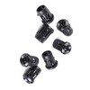 Fafeicy Light Socket, 50Pcs Plastic Black Lamp Socket Diode Holder