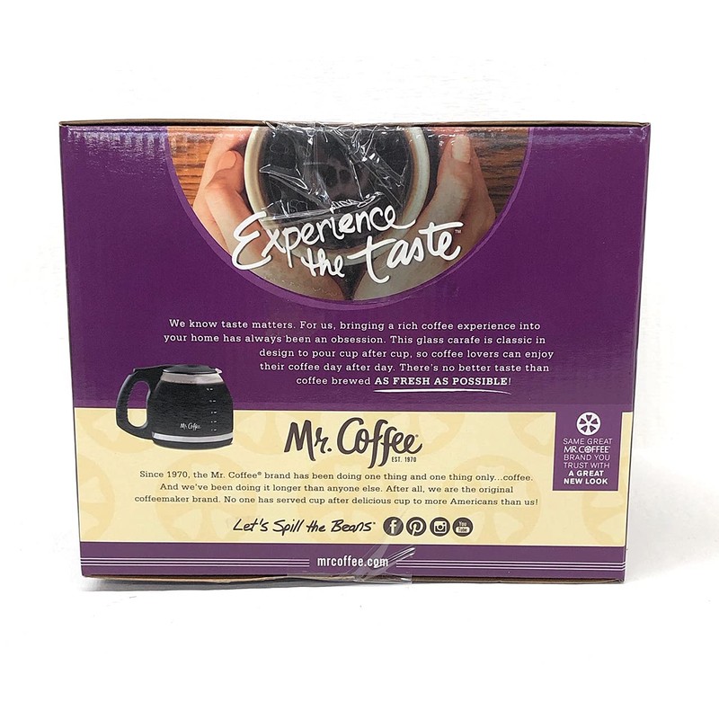 Mr. Coffee Replacement Carafe,12cups, Black