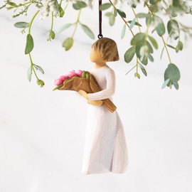Willow Tree Bright Hope Ornament, Bold Confidence and Bright Hopes for You, Expression of Support for Those Needing Hope and Encouragement, Sculpted Hand-Painted Ornament Figurine