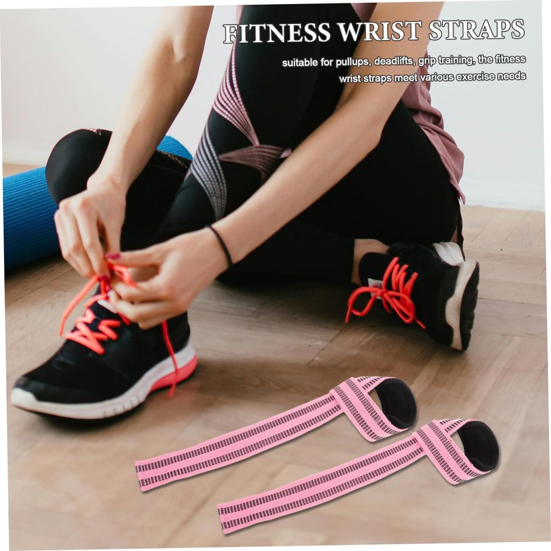 BIUDECO Enhanced Workout Wrist Straps Deadlift Assistance Belt Grip Strength
