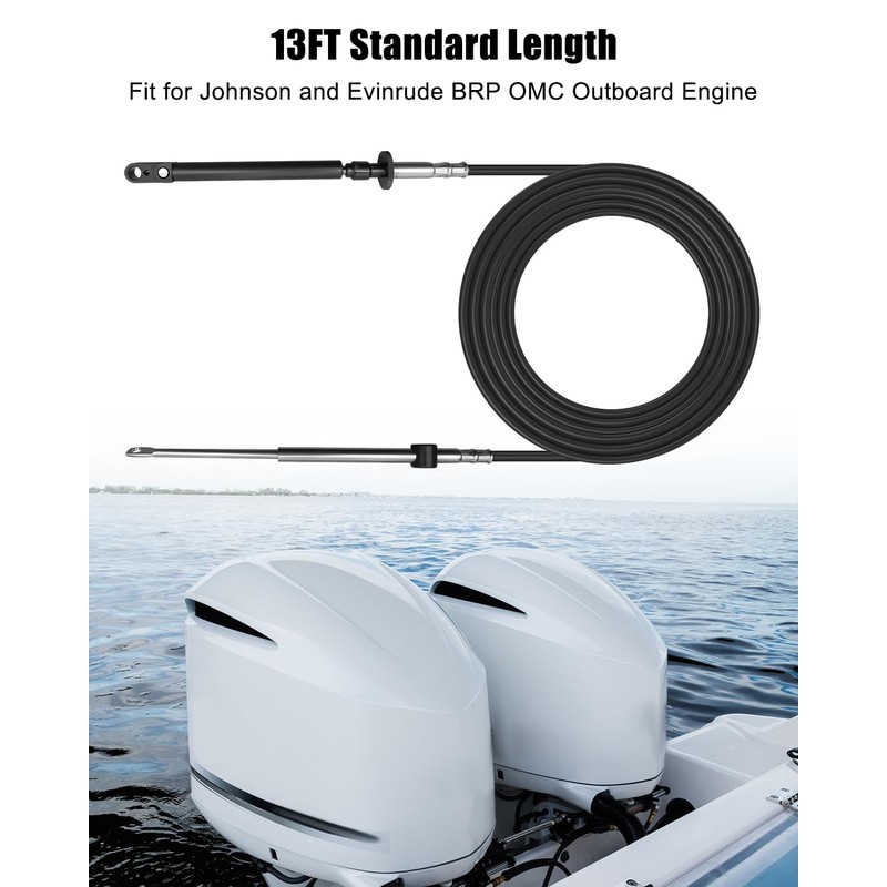 GUZIKO 14FT Throttle Shift Remote Control Cable Fit for Johnson