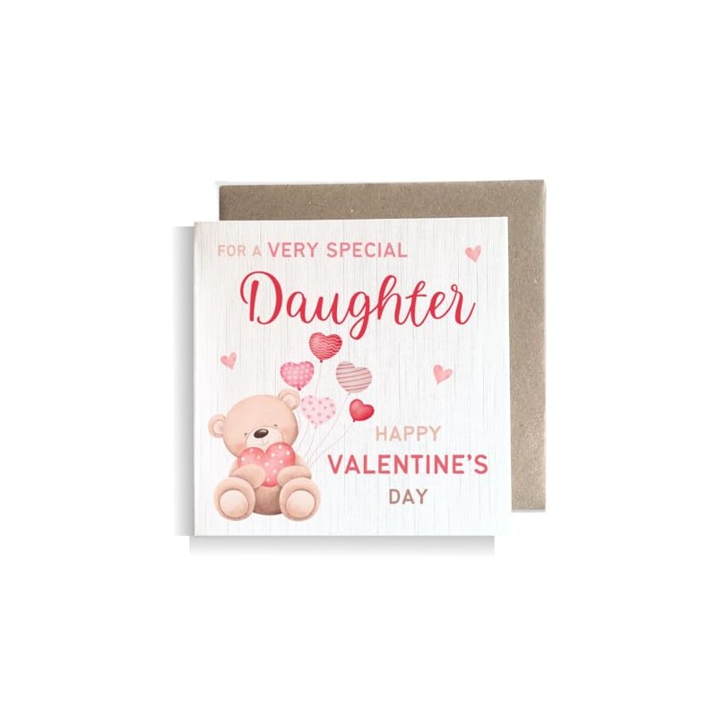 Second Ave Daughter Valentine's Day Bear Square Valentine's Day Greetings