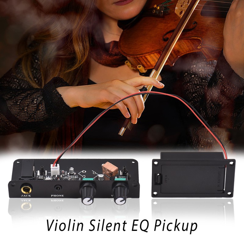 Mute Pickup Silent Violin Pickup EQ Balance Sensing Piezo Equalizer