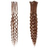 Curly Ends Thin 0.6 cm Dreadlock Extensions 20 Inch Synthetic