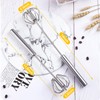 Egg Whisk,2 Pack Stainless Steel Home Kitchen Tool, Hand Easy