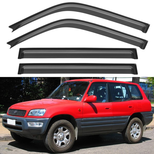 YQAUTEC Window Visors Rain Guards for 1996 1997 1998 1999