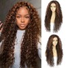 SAPPHIREWIGS Curly Lace Front Wigs for Black Women Pre Plucked