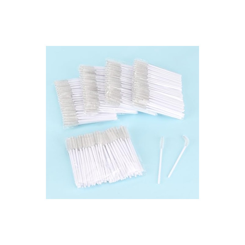 Tbestmax 500 Varitas de Mascara Desechables Cepillo de Pestañas Spoolies