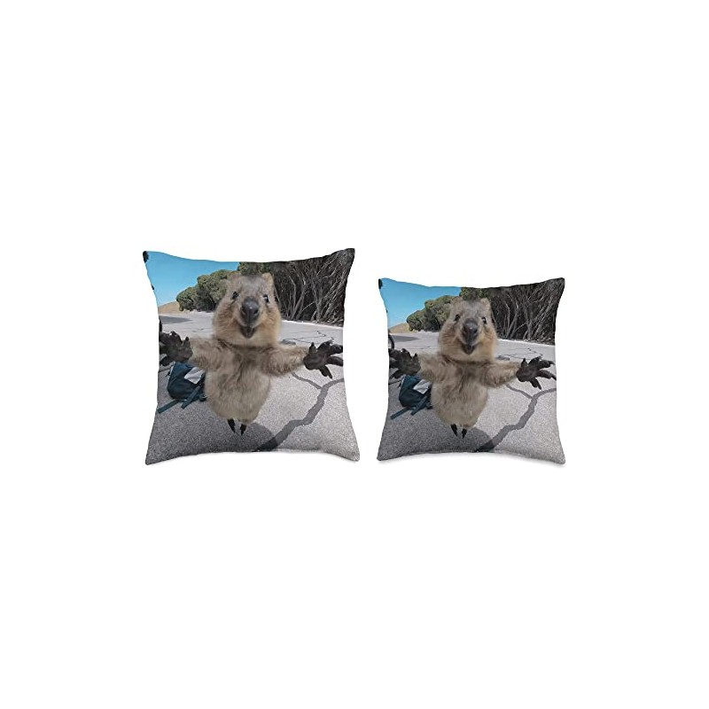 Be Happy.. Like A Quokka Throw Pillow