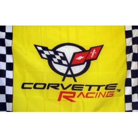 Generic CORVETTE RACING YELLOW  FLAG 3X5 POLYESTER