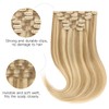 HOTBANANA Human Hair Clip in Hair Extensions, Balayage Light Blonde