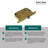 KOTARBAU® Mortise Lock 72/45 WC mm for Interior Doors Universal