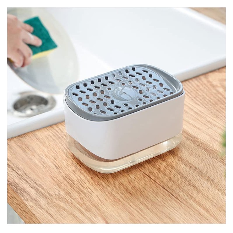 WANGCL Dish Soap Dispenser for Kitchen 2 in 1 Soap