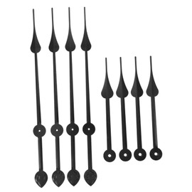 TEHAUX 8Pcs Replaceable Clock Hands for DIY Wall Clocks Precision Quartz Clock Parts Silent Movement Durable Casting for Clock Repair and