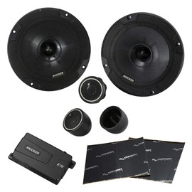 Harmony Audio Kicker 46CSS674 Car Audio 6 3/4" Component Full Range Stereo Speakers Set CSS67 Bundle Sound Dampening Speaker Kit