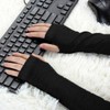 Allegra K Unisex Classic Fashion Stretch Fingerless Arm Warmmer Oversleeve