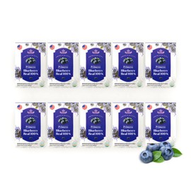 프리메로 블루베리 리얼 100% 10박스 총 100포 (1포 당 블루베리 113알) Primero Blueberry Real 100% 10 Boxes Total 100 Packs (113 Blueberries per Pack)