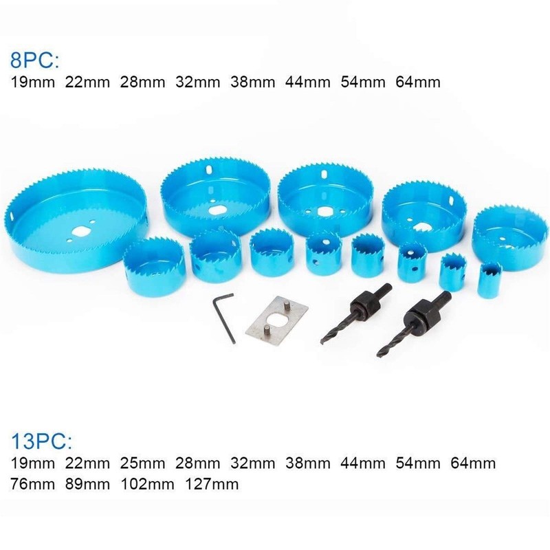 Holes Cutters - 8Pcs/13Pcs Down Lights Opener Saw Holesaw Kit