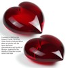 Ca D Oro Medium Red Heart Glass Paperweight Hand Blown