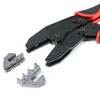 TGR Interchangeable Ratcheting Terminal Crimper Set - 7 Die Sets