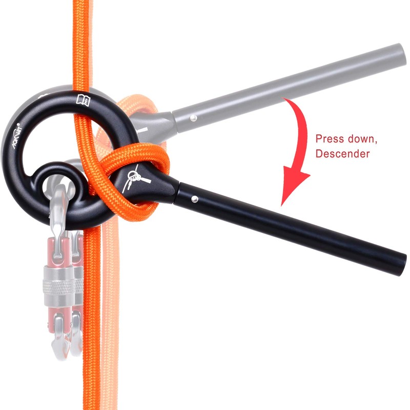 AOKWIT 9 Rescue Figure, Upgrade 8 Descender Climbing Gear Downhill