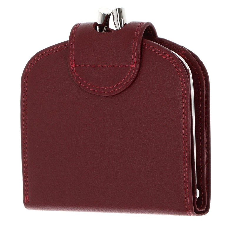 Golden Head Polo RFID Protect French Coin Purse Wallet Red,